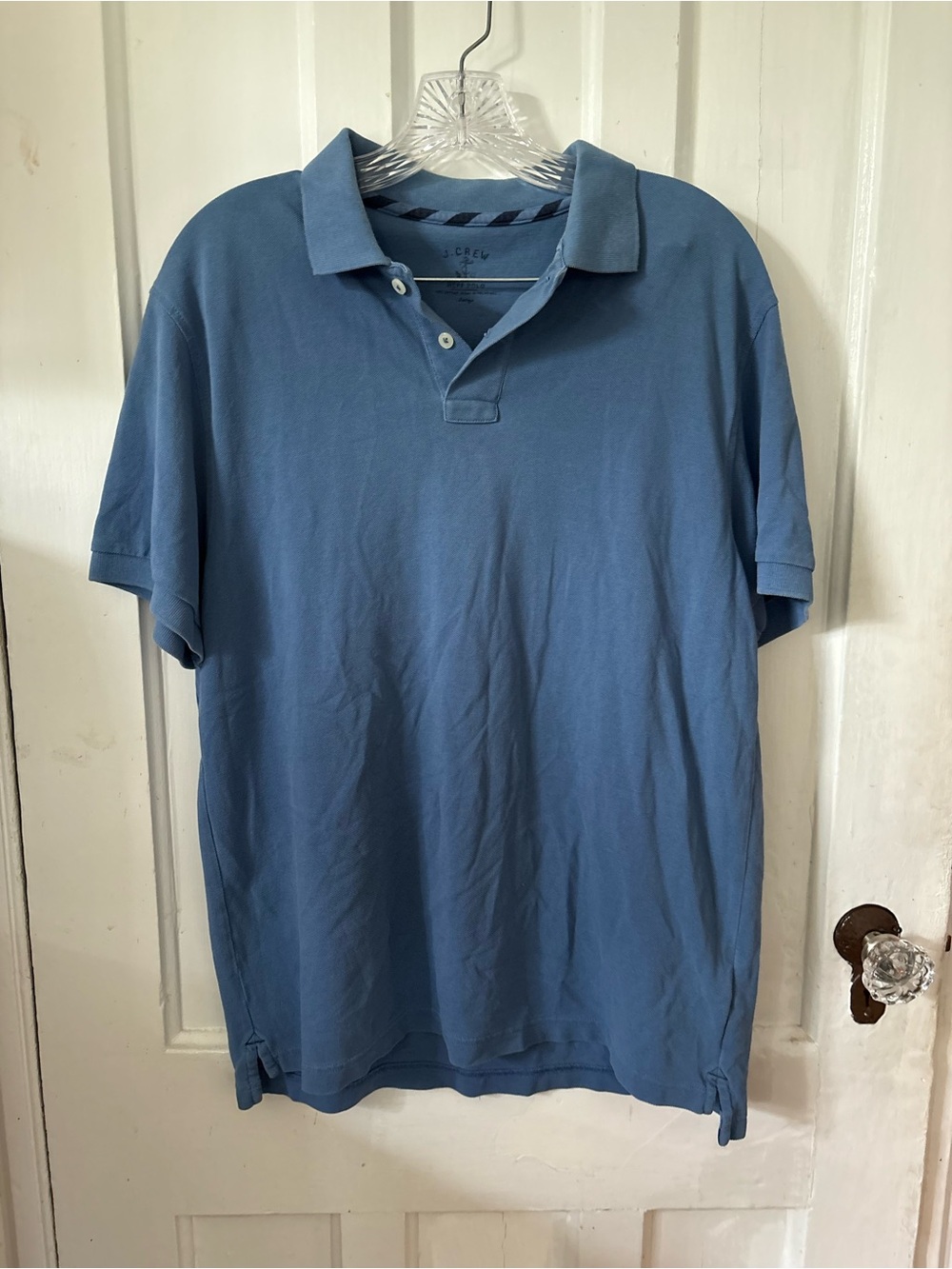 J. Crew Men’s Polo Shirt in Dusty Blue